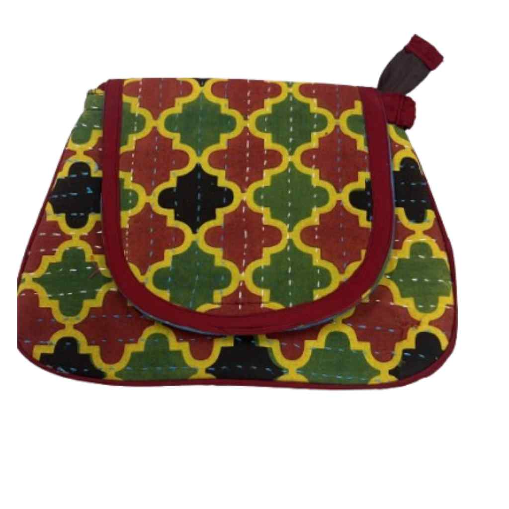 Indie Craft  Printed Ajrakh Sling Bag