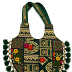 Bohemian Vibes Tassel Embroidered Tote Bag for Women