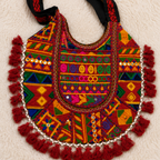 Fusion Hues Boho Tassel Embroidered Tote Bag