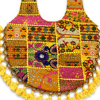 Bohemian Vibes Tassel Embroidered Tote Bag for Women