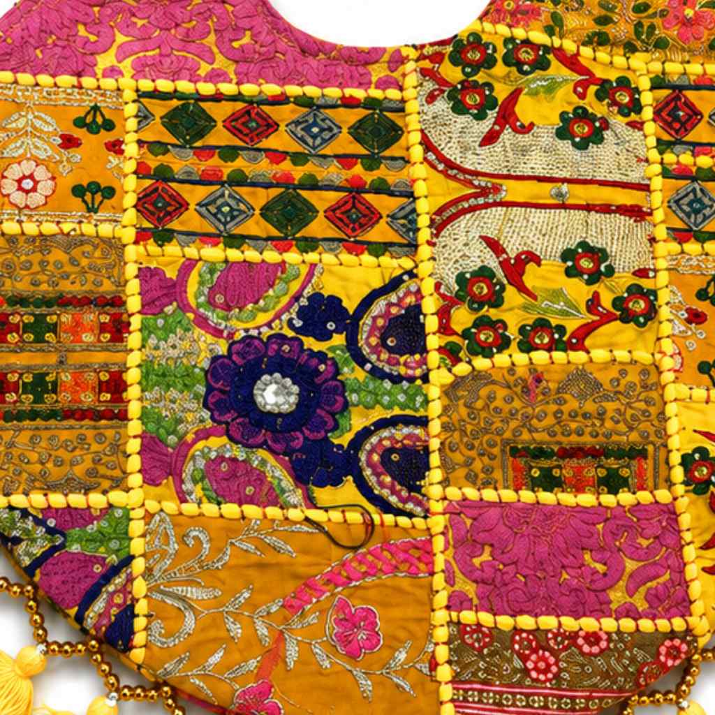 Bohemian Vibes Tassel Embroidered Tote Bag for Women