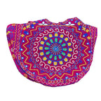 Ethnic Motifs Embroidered Boho Tote Bag