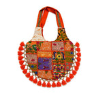Bohemian Vibes Tassel Embroidered Tote Bag for Women