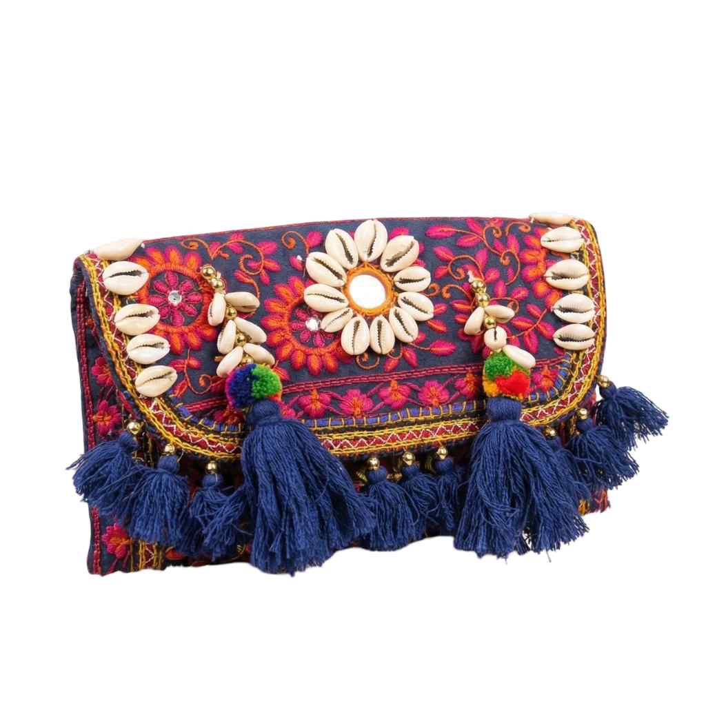 Folk Fusion Colorful Embroidered Banjara Bag with Codi Accents