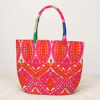 Color Story Embroidered Boho Tote Bag for Women