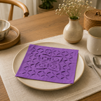 Soft Charm Applique Cutwork Cotton Table Napkin