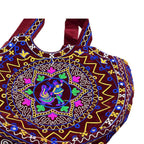 Ethnic Motifs Embroidered Boho Tote Bag