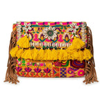 Embroidered Fringe Banjara Laptop Bag for Women