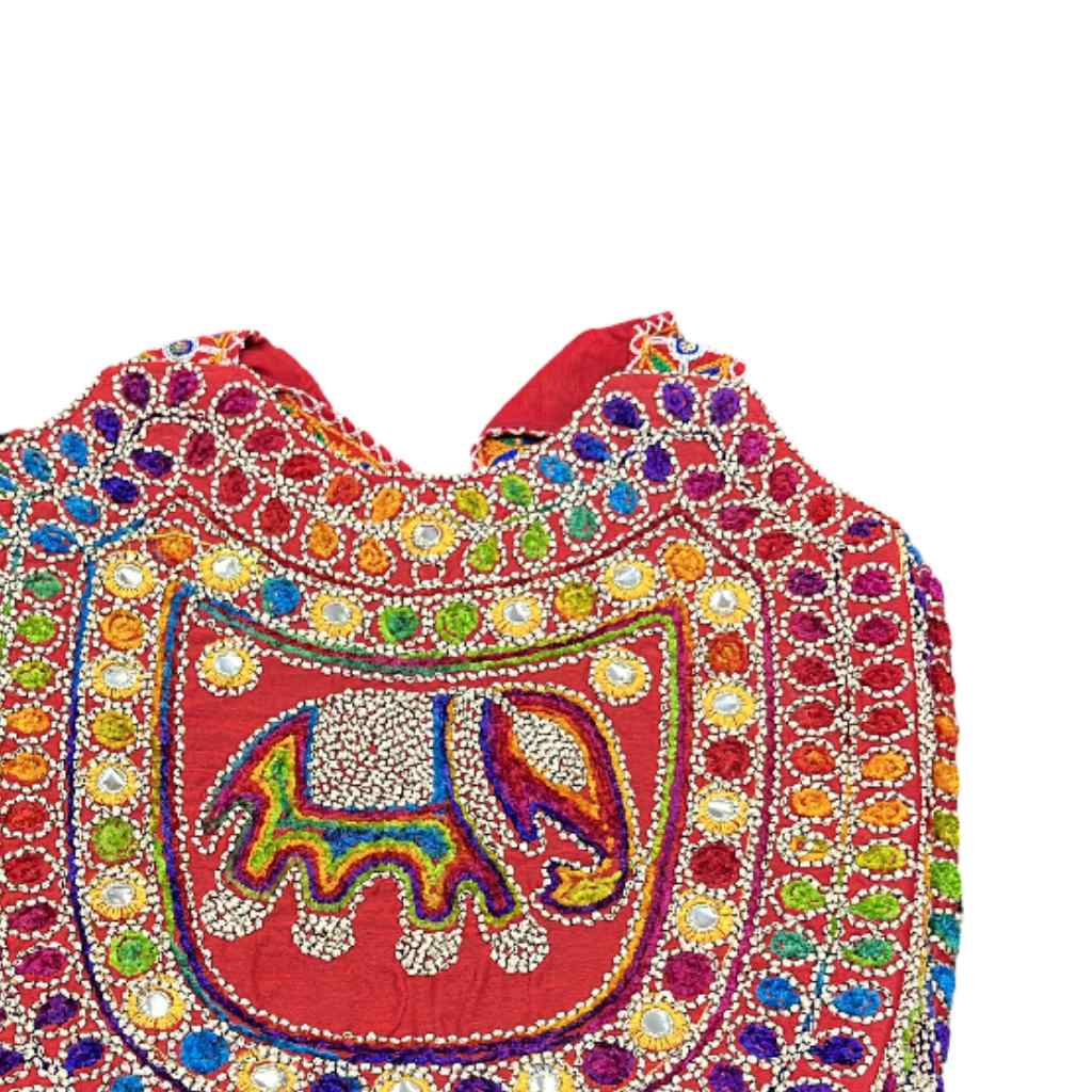 Elephant Threadwork Rajasthani Tote Bag