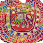 Elephant Threadwork Rajasthani Tote Bag
