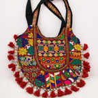 Boho Tassel Embroidered Tote Bag for Women