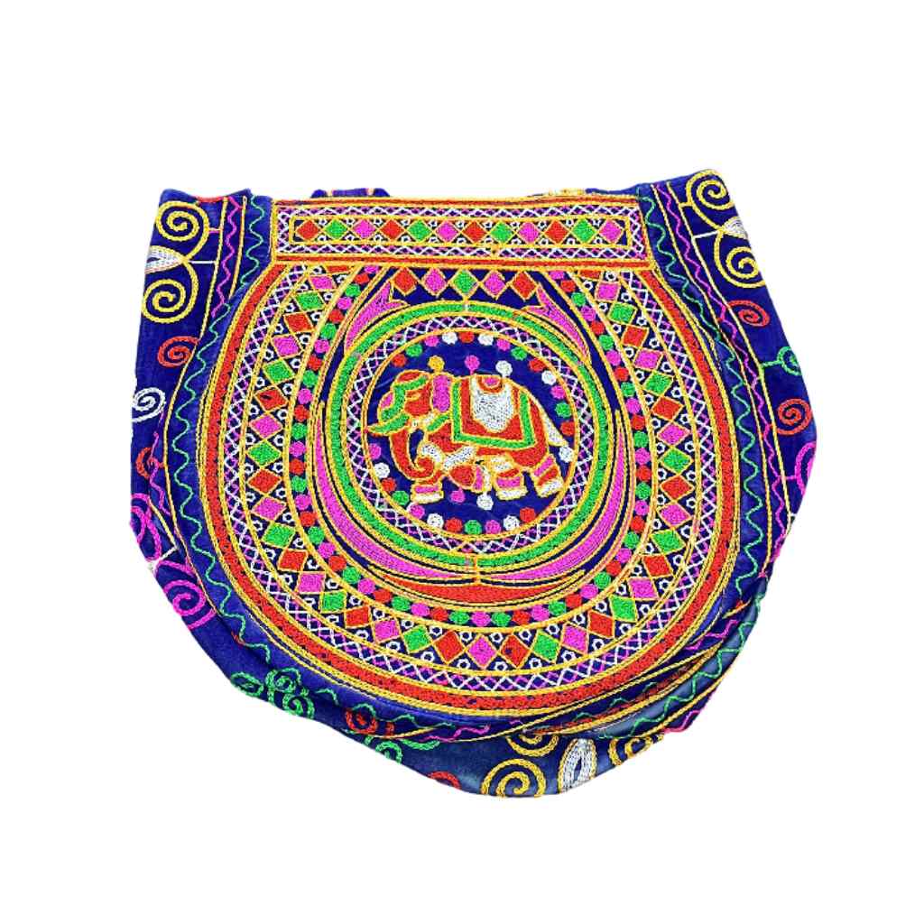 Elephant Threadwork Rajasthani Tote Bag