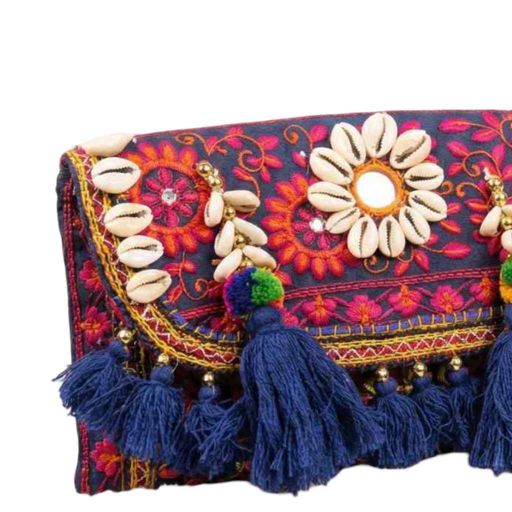 Folk Fusion Colorful Embroidered Banjara Bag with Codi Accents