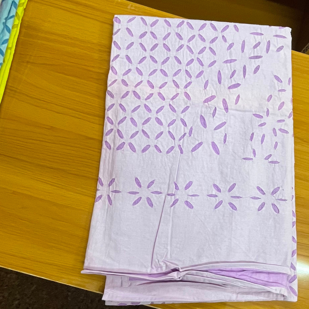 Handmade Applique Single Bedsheet (Without Pillow Cover)