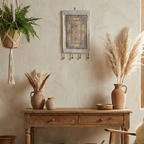 Bohemian Heritage Charm Embroidered Mini Wall Hanging