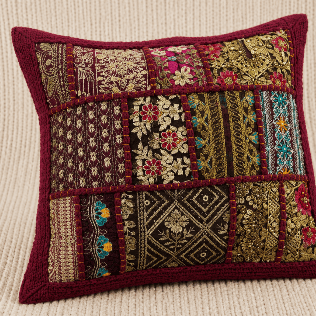 Boho Patchwork Cushion Cover for Home Décor