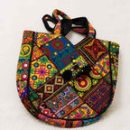 Colorful Bliss Cotton Bag with Detailed Embroidery Work