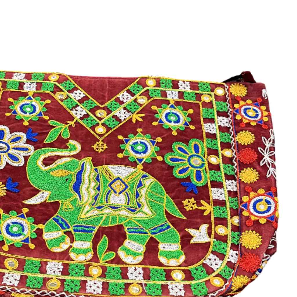 Elephant Threadwork Rajasthani Tote Bag