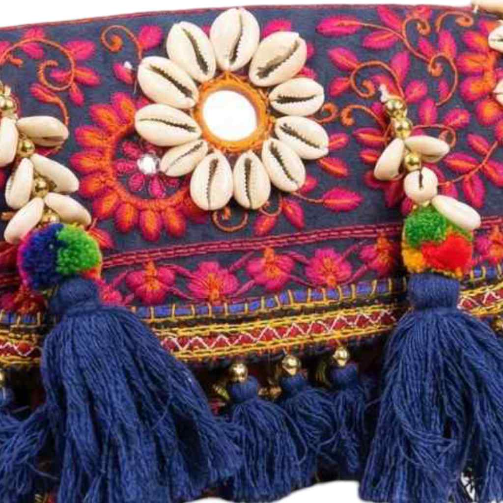 Folk Fusion Colorful Embroidered Banjara Bag with Codi Accents