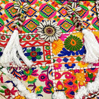 Heritage Embroidered Banjara Tote Bag with Tassels