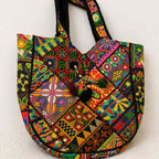 Colorful Bliss Cotton Bag with Detailed Embroidery Work