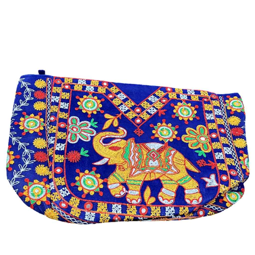 Elephant Threadwork Rajasthani Tote Bag