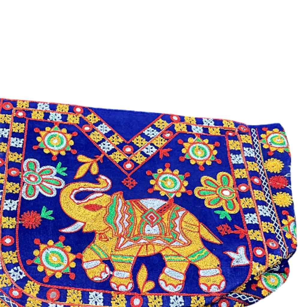Elephant Threadwork Rajasthani Tote Bag