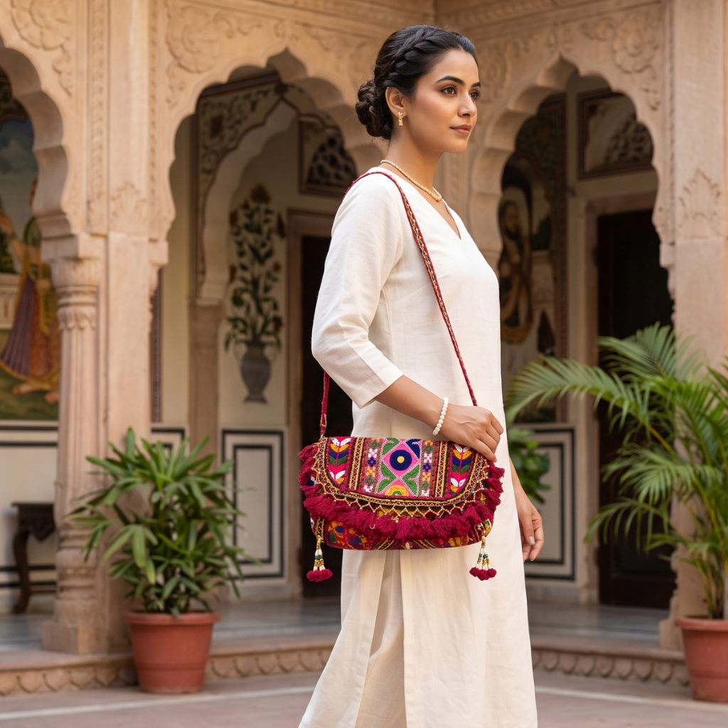 Fusion Trails Small Banjara Sling Purse