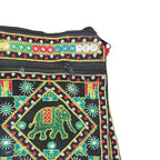 Folk Art Elephant Embroidered Sling Bag