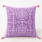 Garden Grace Applique Cutwork Cushion Cover