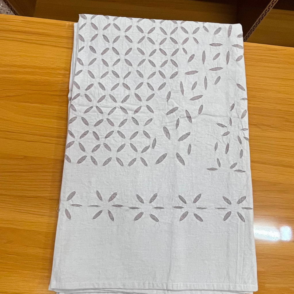 Handmade Applique Single Bedsheet (Without Pillow Cover)