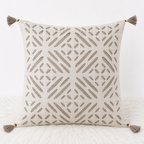 Garden Grace Applique Cutwork Cushion Cover