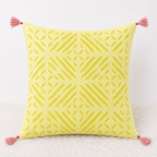 Garden Grace Applique Cutwork Cushion Cover