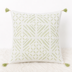 Garden Grace Applique Cutwork Cushion Cover