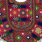 Vintage Noir Tassel Embroidered Tote Bag for Women