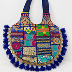 Bohemian Vibes Tassel Embroidered Tote Bag for Women