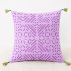 Garden Grace Applique Cutwork Cushion Cover