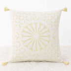 Geometric Applique Cutwork Cushion Cover