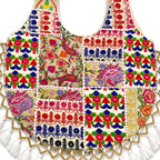 Wanderlust Tassel Embroidered  Tote Bag