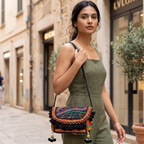 Vibrant Vibes Embroidered Sling Bag for Women