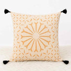 Geometric Applique Cutwork Cushion Cover