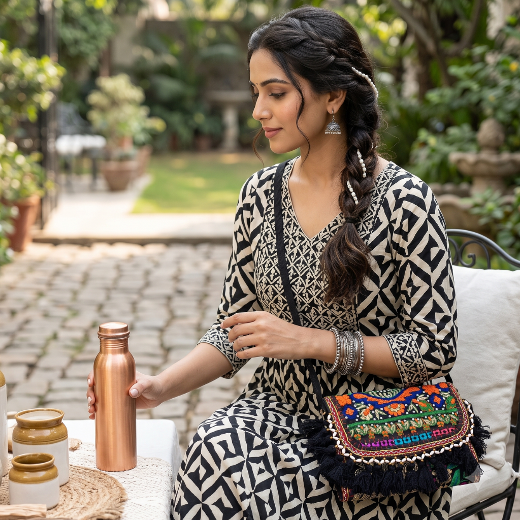 Vibrant Vibes Embroidered Sling Bag for Women