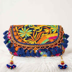 Boho Embroidered Sling Purse for Women
