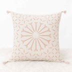 Geometric Applique Cutwork Cushion Cover