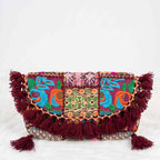 Multicolor Boho Embroidered Sling Purse for Women