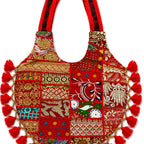Wanderlust Tassel Embroidered  Tote Bag