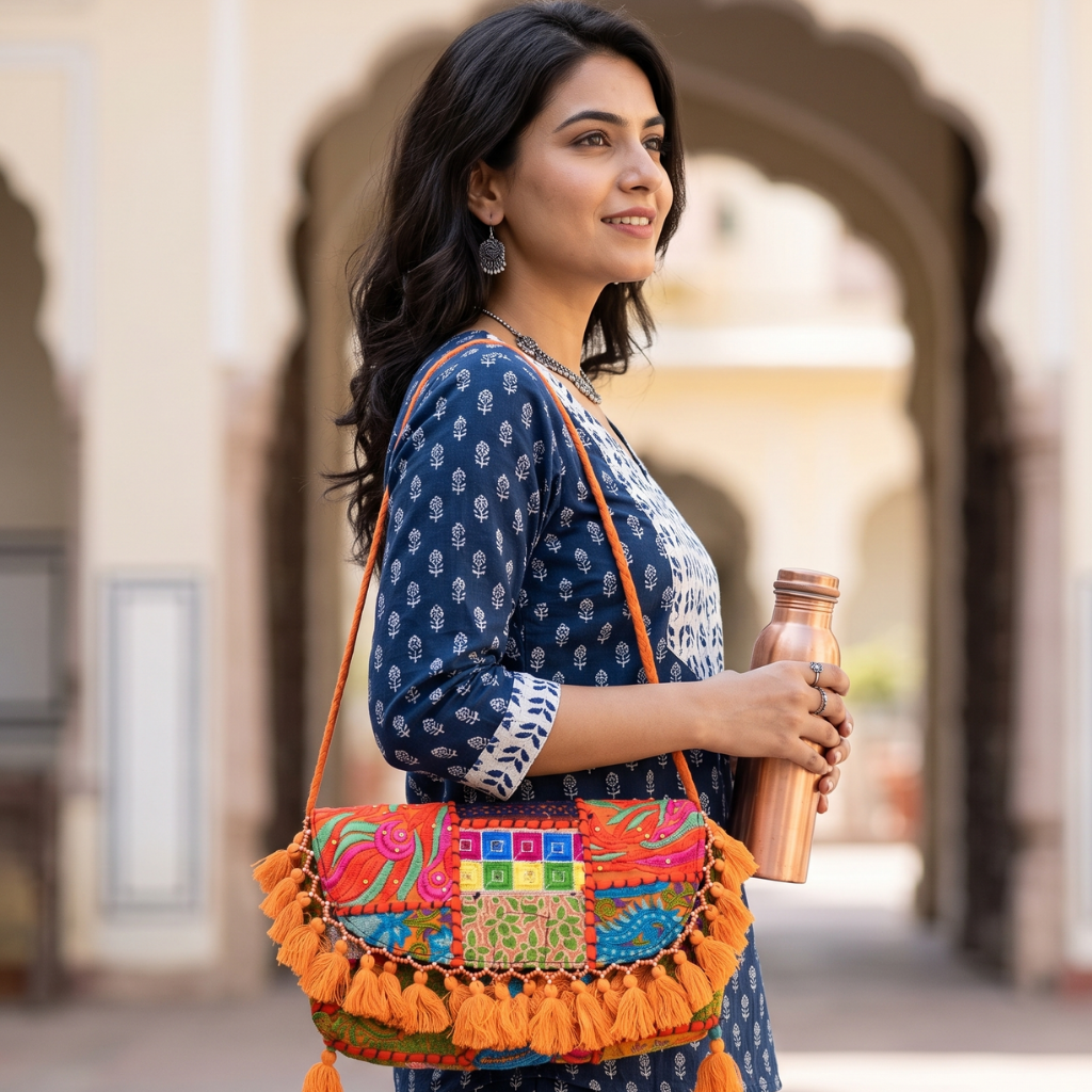 Fusion Trails Small Banjara Sling Purse