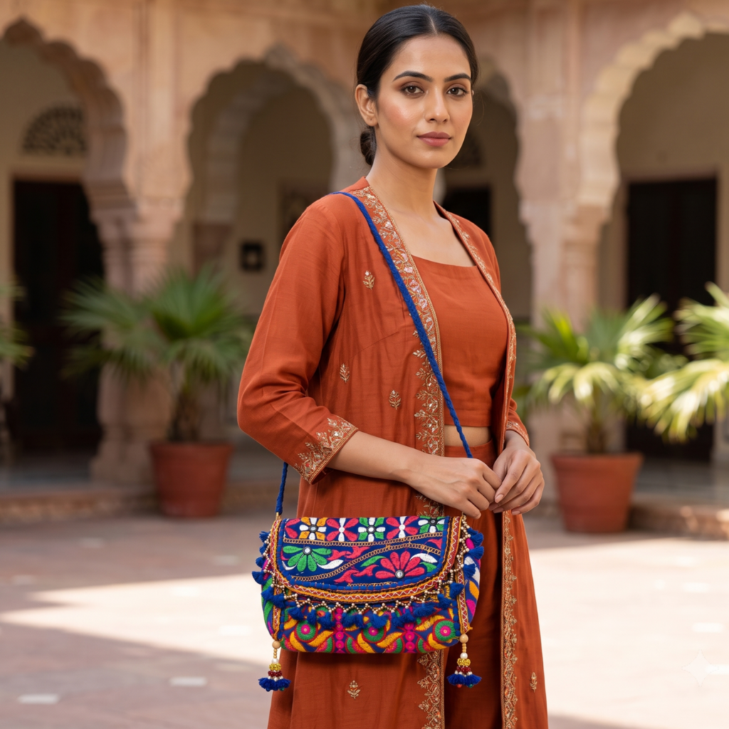 Fusion Trails Small Banjara Sling Purse