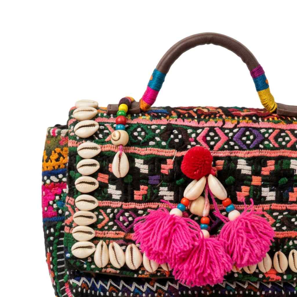 Folk Fusion Colorful Embroidered Banjara Bag with Codi Accents