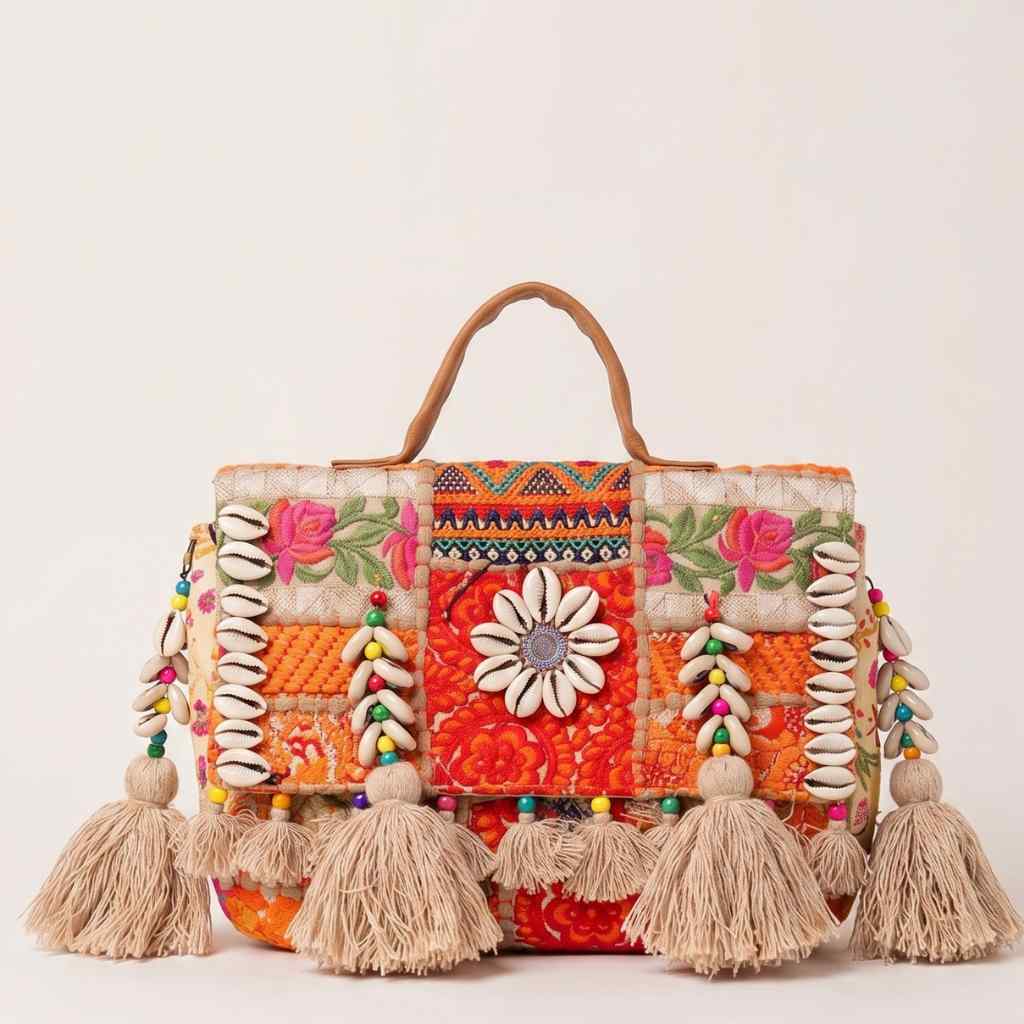 Fusion Bling Embroidered Banjara Handbag